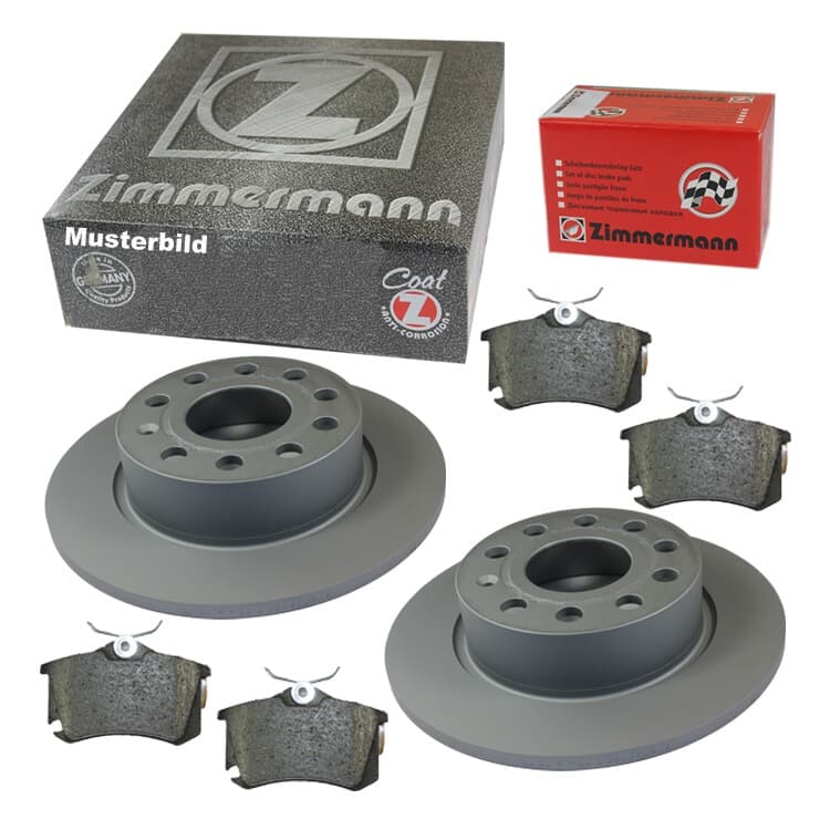 Zimmermann Bremsscheiben + Bremsbel?ge hinten Ford Tourneo Transit V362 V363 von ZIMMERMANN