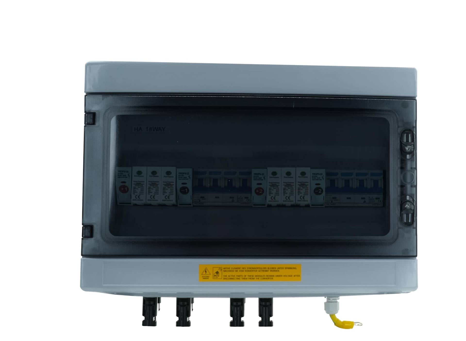 Solar Anschlusskasten DC 2 String, T2/T1+T2+MCB, 1000V, Blitzschutz für PV Anlage Solarmodule, Überspannungsschutz, UV-beständig & Wasserdicht IP65 Solar Anschlusskasten DC 2 String, T2/T1+T2+MCB, 1000V, Blitzschutz für PV Anlage Solarmodule, Überspannungsschutz, UV-beständig & Wasserdicht IP65 von ZINNZGREEN