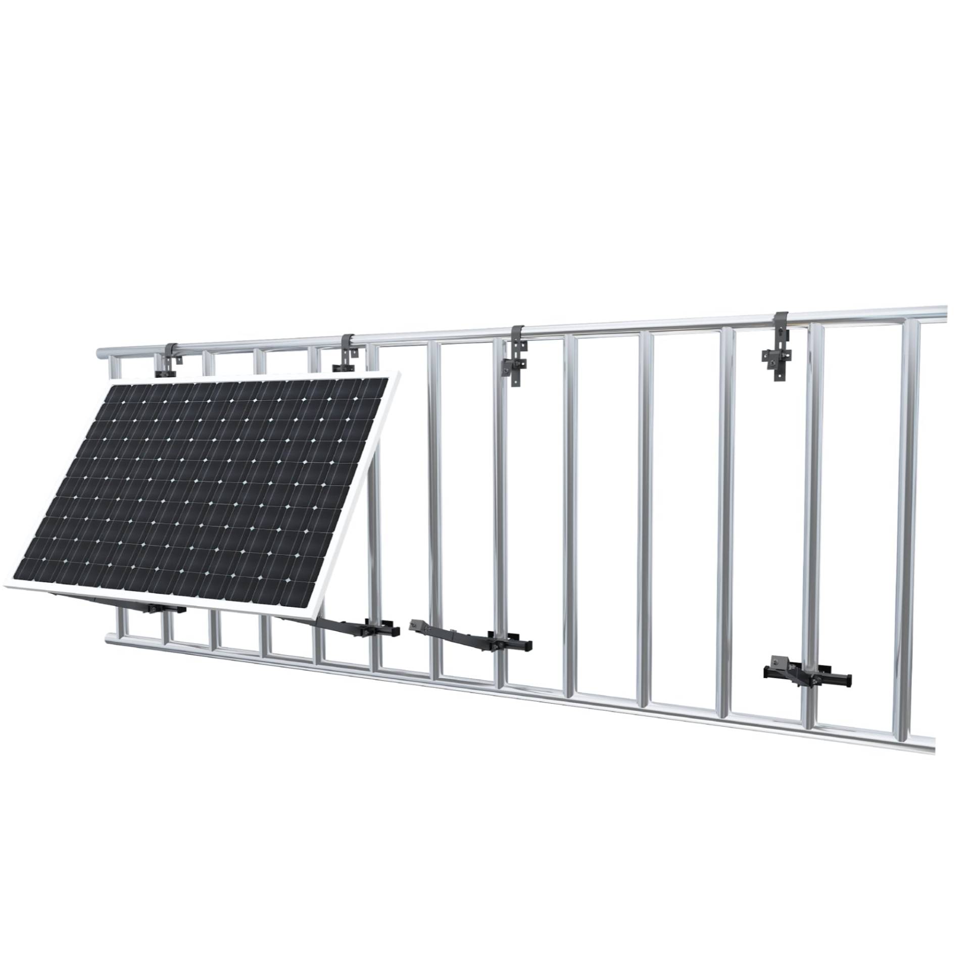 ZINNZGREEN FLEXO Balkon Halter, Balkonkraftwerk Solarpanel Halterung für Geländer, flexibel, robustes Aluminium für Solarmodule/Halterung Balkonkraftwerk Solarmodul Halterung Schwarz ZINNZGREEN FLEXO Balkon Halter, Balkonkraftwerk Solarpanel Halterung für Geländer, flexibel, robustes Aluminium für Solarmodule/Halterung Balkonkraftwerk Solarmodul Halterung Schwarz von ZINNZGREEN
