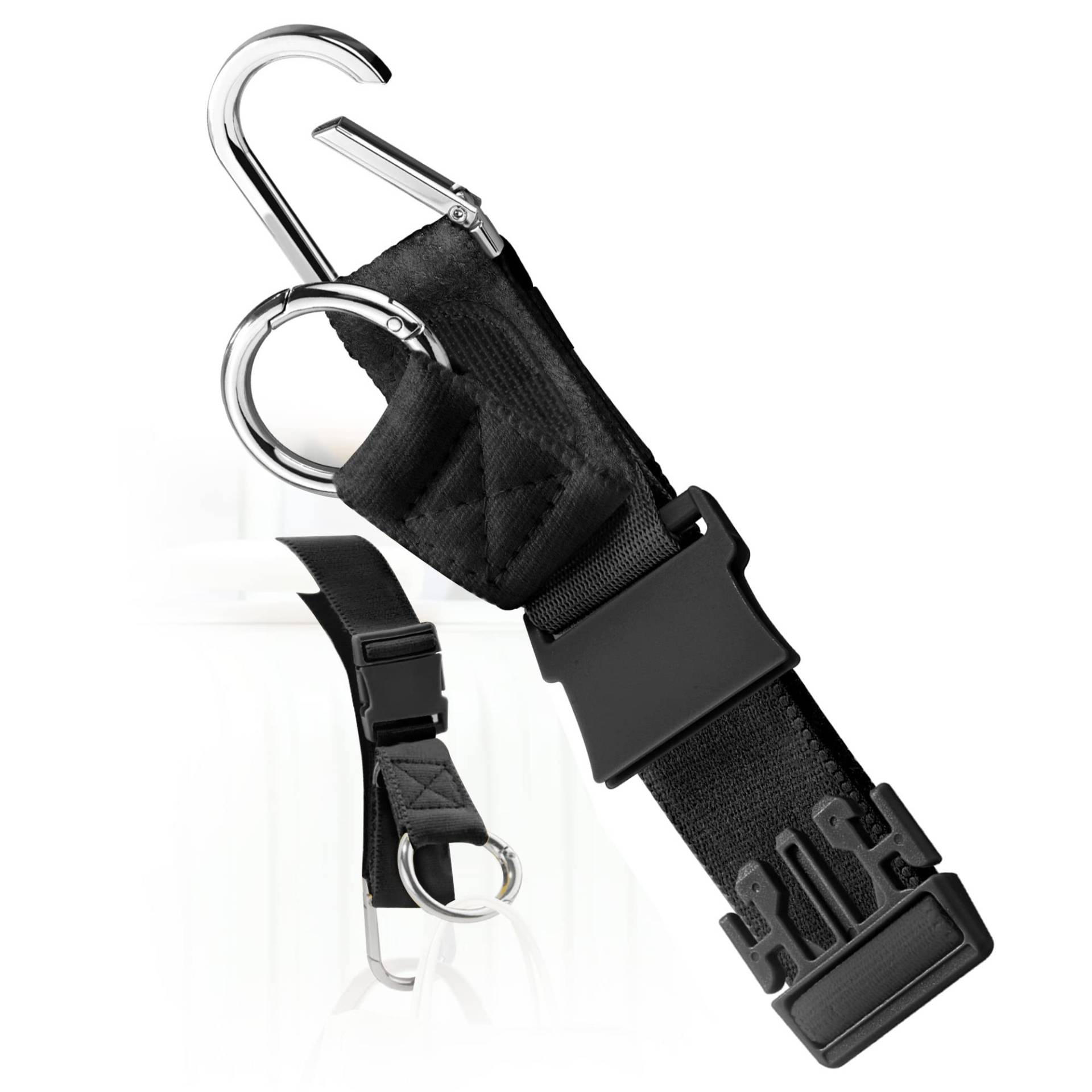 Gepäckgurte Koffergürtel, Elastischer Jackengreifer mit Klettverschluss mit D-Ring-Haken und Schnalle, Kleinteile Riemen Gürtel Reisezubehör, Macht Ihre Hände Frei,Dunkelschwarz Gepäckgurte Koffergürtel, Elastischer Jackengreifer mit Klettverschluss mit D-Ring-Haken und Schnalle, Kleinteile Riemen Gürtel Reisezubehör, Macht Ihre Hände Frei,Dunkelschwarz von ZINZ