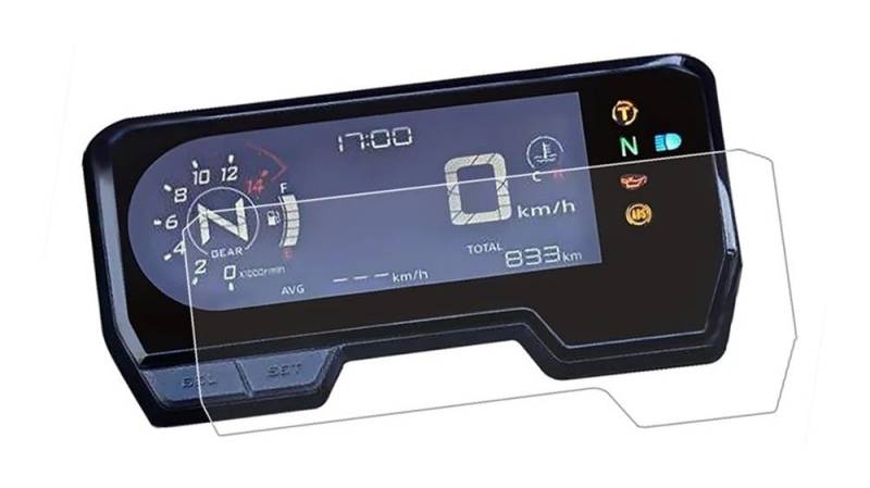 ZIPLJIEXCN Instrumententafel Membran Motorrad Für h&ond&a CBR650R CB650R CB500F CB500R CB500X Motorrad Instrument Cluster Scratch Schutz Panel Film Screen Protector von ZIPLJIEXCN