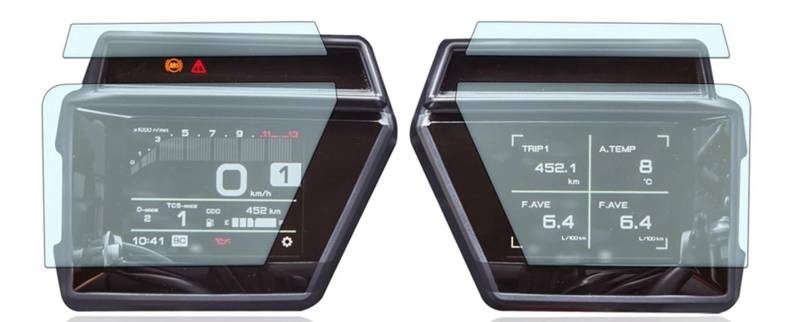 ZIPLJIEXCN Instrumententafel Membran Motorrad Motorrad Instrument Dashboard Screen Protector Abdeckung Aufkleber Schutz Film Für YAM&AHA Tracer 9 GT 2021 2022 von ZIPLJIEXCN