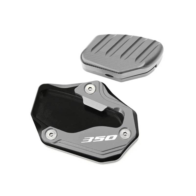 ZIPLJIEXCN Motorrad Seitenständer Unterstützung 2023 Für h&ond&a FORZA350 NSS350 Für Fo&RZA 350 350 Motorrad CNC Zubehör Seite Stehen Vergrößern Platte Ständer Verlängerung von ZIPLJIEXCN