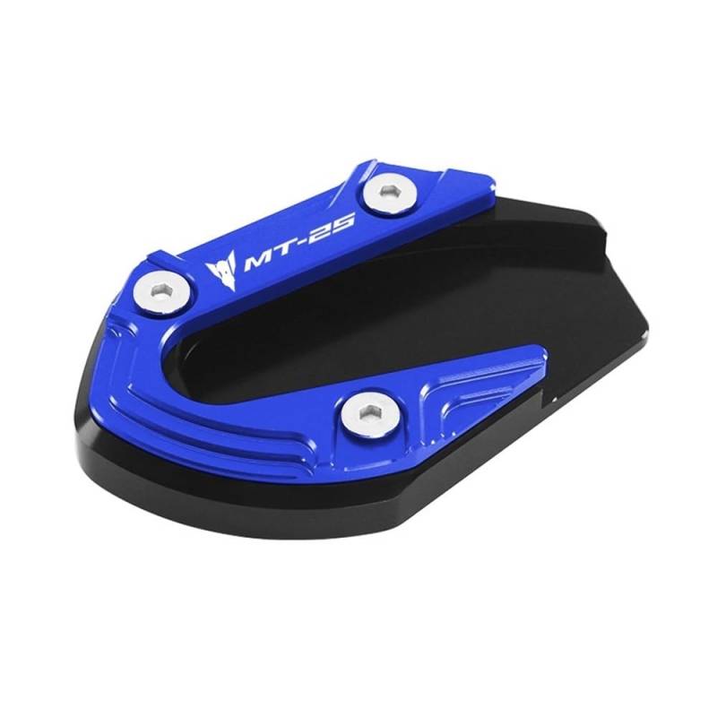 ZIPLJIEXCN Motorrad Seitenständer Unterstützung 2023 Fuß Seite Stehen Für YAM&AHA MT-03 MT-25 2014-2024 Motorrad Ständer Anti-Slip Verlängerung Unterstützung Platte Mt25 Mt03 von ZIPLJIEXCN