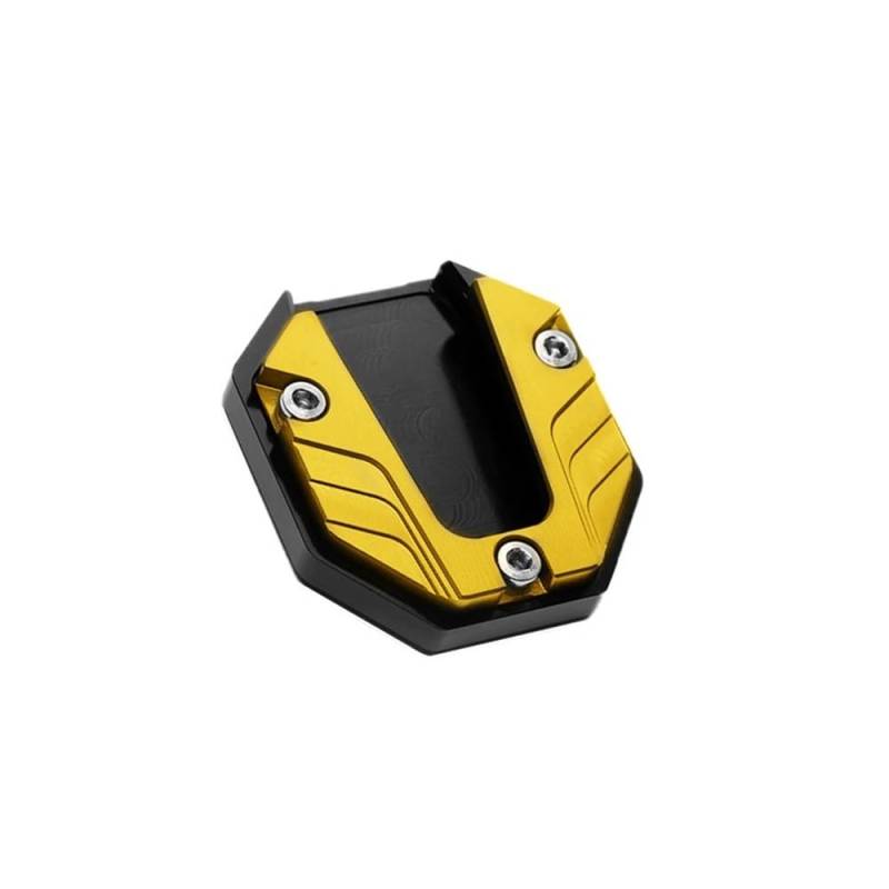 ZIPLJIEXCN Motorrad Seitenständer Unterstützung Aluminiumlegierung Motorrad Kickstand Extender Fuß Seitenständer Verlängerung Pad Seitenstützplatte Motorradzubehör von ZIPLJIEXCN