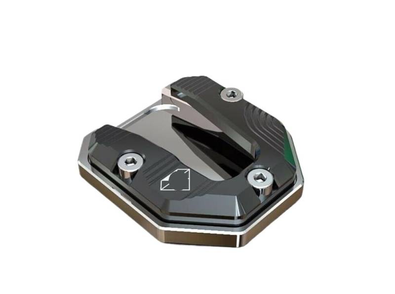 ZIPLJIEXCN Motorrad Seitenständer Unterstützung CNC Universal Motorrad Fuß Seitenständer Ständer Stützplatte Pad von ZIPLJIEXCN