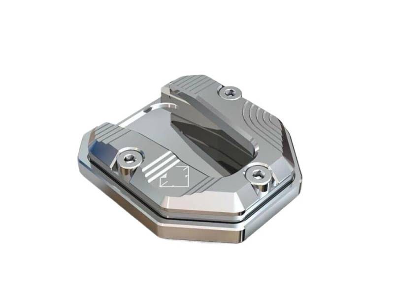 ZIPLJIEXCN Motorrad Seitenständer Unterstützung CNC Universal Motorrad Fuß Seitenständer Ständer Stützplatte Pad von ZIPLJIEXCN