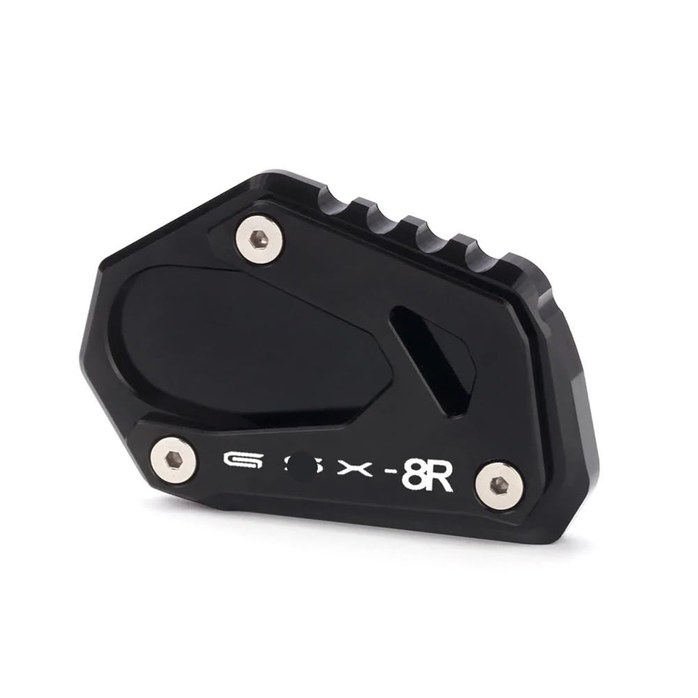ZIPLJIEXCN Motorrad Seitenständer Unterstützung FÜR Su&zuki GSX8R Anti-Rutsch-Fußpolster Seitenstütze Fußstütze Motorradzubehör GSXS Vergrößerte Basis Gsx8r Seitenstütze von ZIPLJIEXCN