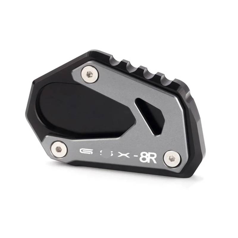 ZIPLJIEXCN Motorrad Seitenständer Unterstützung FÜR Su&zuki GSX8R Anti-Rutsch-Fußpolster Seitenstütze Fußstütze Motorradzubehör GSXS Vergrößerte Basis Gsx8r Seitenstütze von ZIPLJIEXCN
