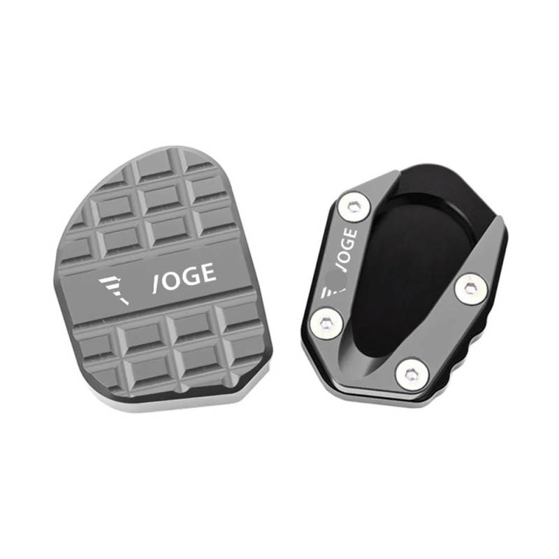ZIPLJIEXCN Motorrad Seitenständer Unterstützung Für 500r 650ds 300r 300rr 300ac Motorrad CNC Kickstand Fuß Seitenständer Verlängerung Pad Stützplatte Vergrößern S von ZIPLJIEXCN