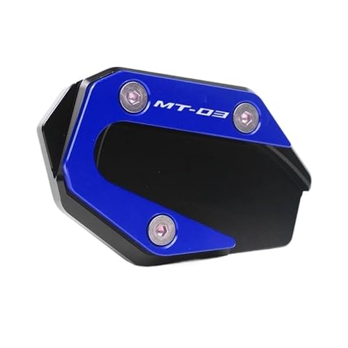 ZIPLJIEXCN Motorrad Seitenständer Unterstützung Für YAM&AHA MT-03 MT-25 2015–2018 2017 CNC Kickstand Fuß Seitenständer Verlängerung Pad Stützplatte Vergrößern von ZIPLJIEXCN