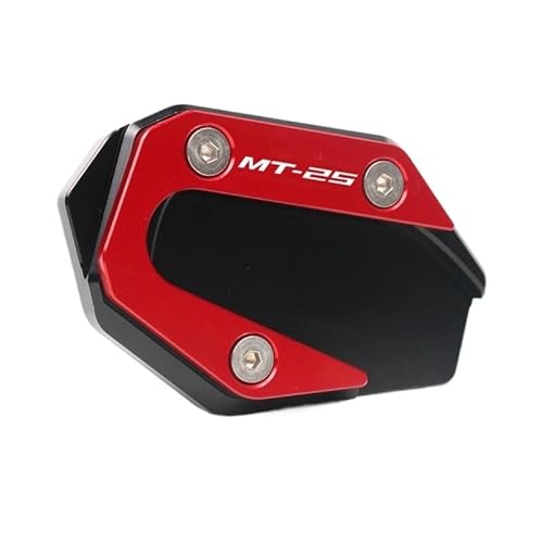 ZIPLJIEXCN Motorrad Seitenständer Unterstützung Für YAM&AHA MT-03 MT-25 2015–2018 2017 CNC Kickstand Fuß Seitenständer Verlängerung Pad Stützplatte Vergrößern von ZIPLJIEXCN