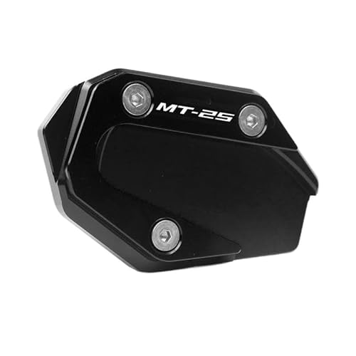 ZIPLJIEXCN Motorrad Seitenständer Unterstützung Für YAM&AHA MT-03 MT-25 2015–2018 2017 CNC Kickstand Fuß Seitenständer Verlängerung Pad Stützplatte Vergrößern von ZIPLJIEXCN