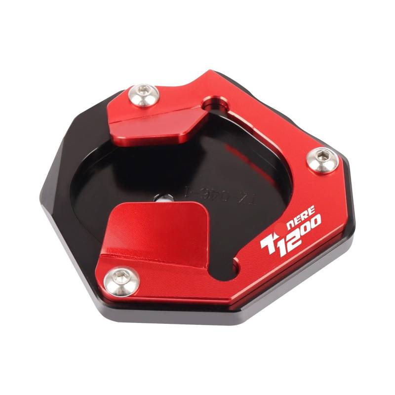 ZIPLJIEXCN Motorrad Seitenständer Unterstützung Für YAM&AHA XT 1200 Z Tenere 1200 XT1200Z XT1200ZE Motorrad CNC Ständer Fuß Seite Stehen Vergrößern Verlängerung Platte Pad von ZIPLJIEXCN