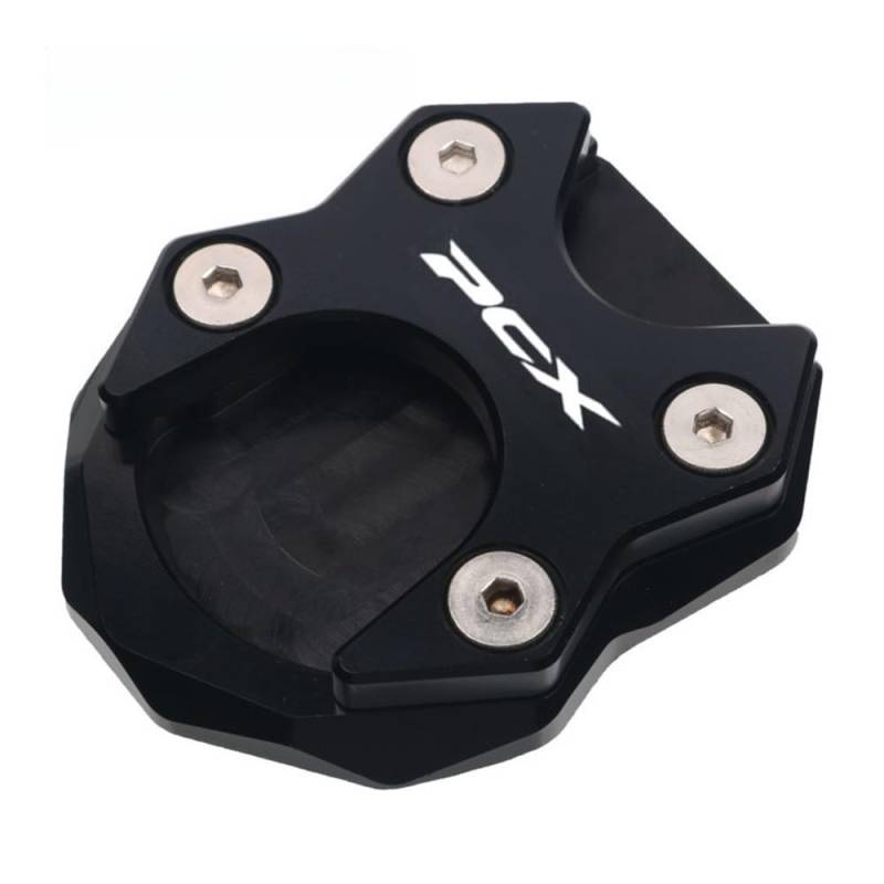 ZIPLJIEXCN Motorrad Seitenständer Unterstützung Für h&ond&a PCX125 PCX150 PCX 125 150 2018-2021 Motorrad CNC Aluminium Seite Stehen Pad Platte Ständer Enlarger Unterstützung Verlängerung von ZIPLJIEXCN