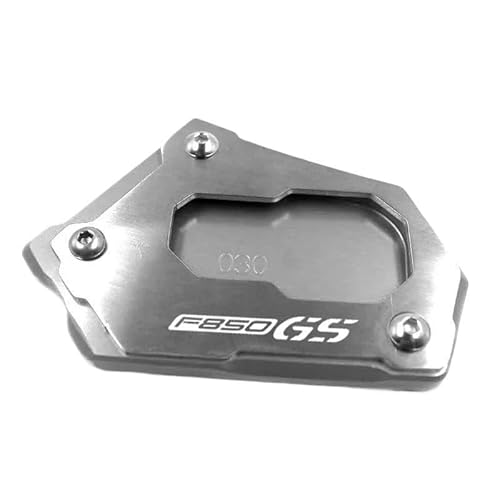 ZIPLJIEXCN Motorrad Seitenständer Unterstützung Motorrad CNC Kickstand Fuß Seitenständer Verlängerung Pad Stützplatte Vergrößern Für B&M&W F850GS F750GS 2018 2019 2020 von ZIPLJIEXCN