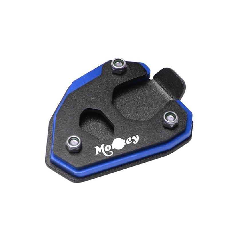 ZIPLJIEXCN Motorrad Seitenständer Unterstützung Motorrad CNC Kickstand Fuß Seitenständer Verlängerung Pad Stützplatte Vergrößern Ständer Für Monkey 125 2018 2019 2020 2021 2022 von ZIPLJIEXCN