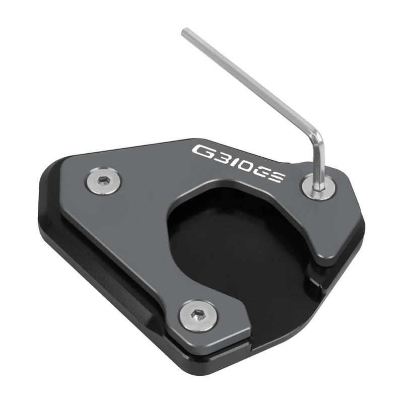 ZIPLJIEXCN Motorrad Seitenständer Unterstützung Motorrad CNC Kickstand Verlängerung Pad Fuß Seite Ständer Verlängerung Platte Für G310GS G310 GS G 310 GS 2022 2023 von ZIPLJIEXCN