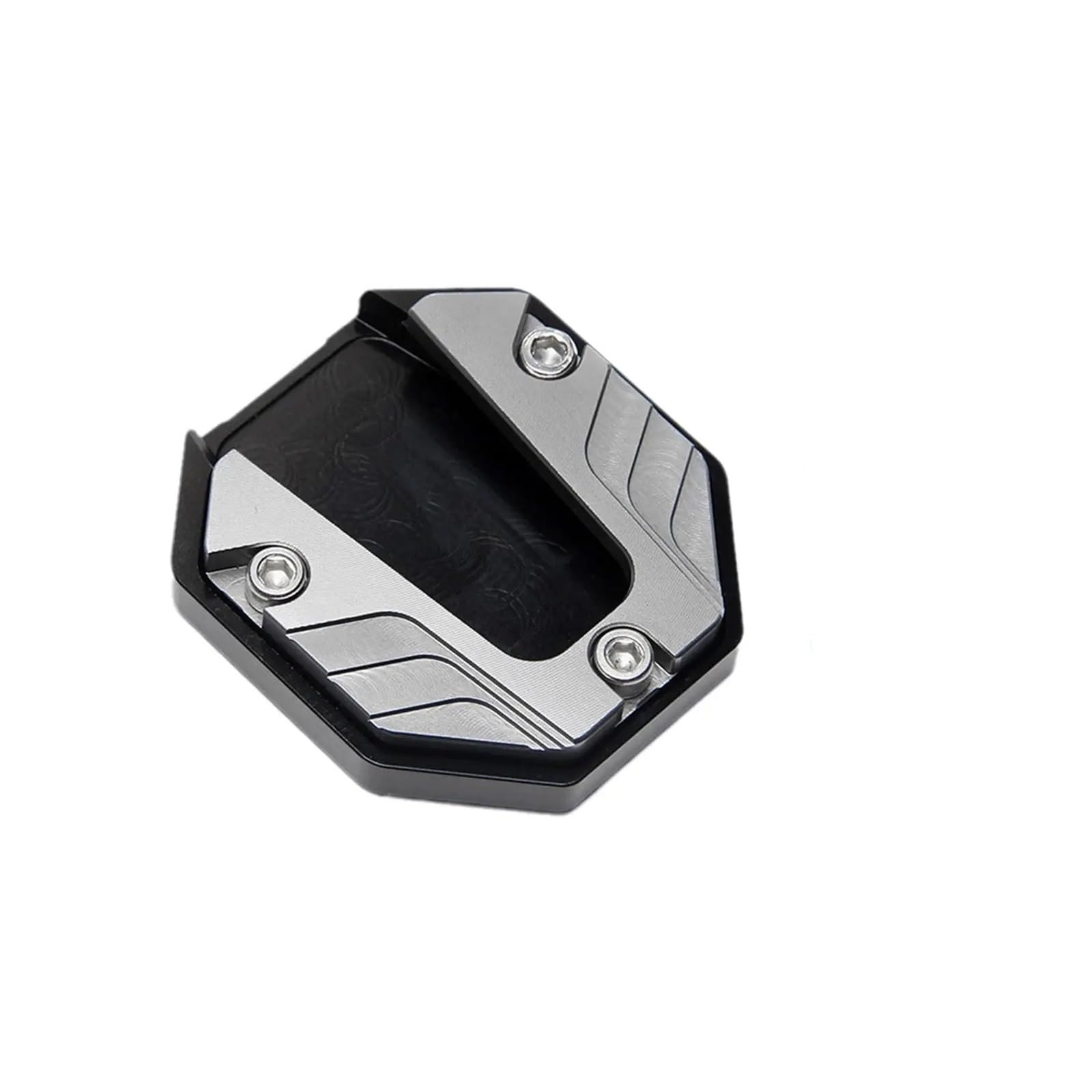 ZIPLJIEXCN Motorrad Seitenständer Unterstützung Motorrad Fuß Unterstützung Pad Aluminium Legierung Ständer Basis Fuß Pad Extender Anti-Slip Verlängerung Ständer Zubehör Seite Univ G2O2 von ZIPLJIEXCN