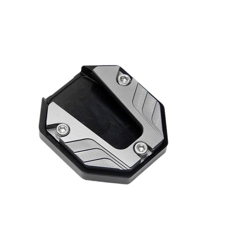 ZIPLJIEXCN Motorrad Seitenständer Unterstützung Motorrad Fuß Unterstützung Pad Aluminium Legierung Ständer Basis Fuß Pad Extender Anti-Slip Verlängerung Ständer Zubehör Seite Univ G2O2 von ZIPLJIEXCN