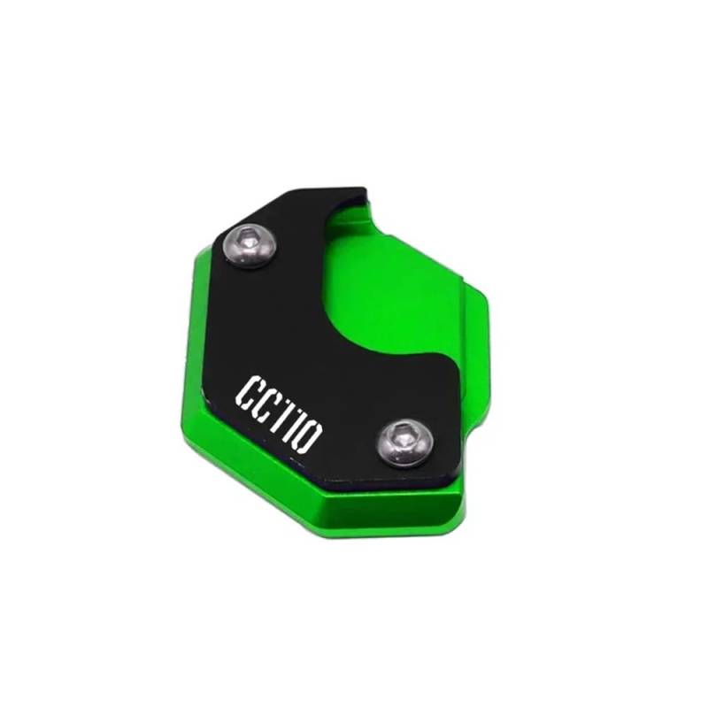 ZIPLJIEXCN Motorrad Seitenständer Unterstützung Motorrad Kickstand Verlängerung Fuß Seite Stehen Enlarger Unterstützung Platte Pad Für h&ond&a CC110 2018-2022 von ZIPLJIEXCN