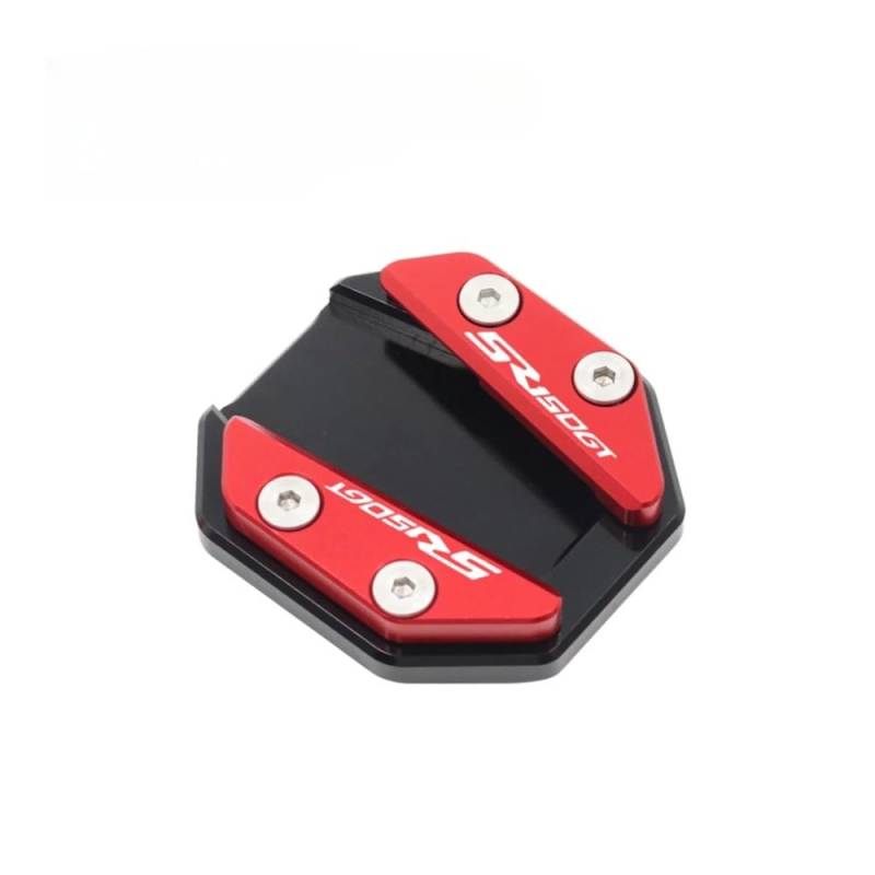 ZIPLJIEXCN Motorrad Seitenständer Unterstützung Motorrad Ständer Pad Anti-Slip Tempel Platte Basis Seite Stehen Grip Unterstützung Fuß Pad Basis FÜR SR125GT SR1 125 von ZIPLJIEXCN