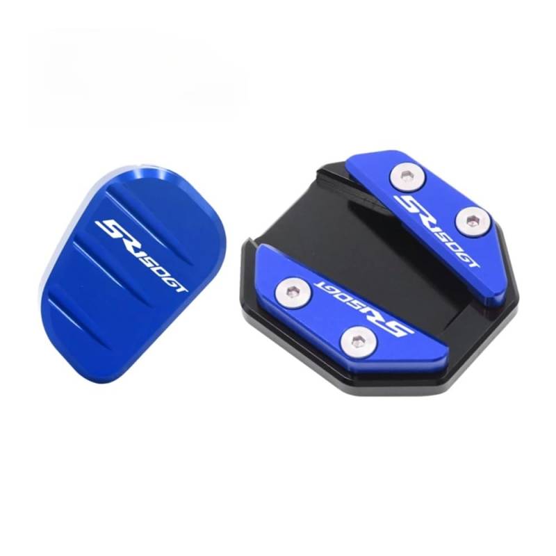 ZIPLJIEXCN Motorrad Seitenständer Unterstützung Motorrad Ständer Pad Anti-Slip Tempel Platte Basis Seite Stehen Grip Unterstützung Fuß Pad Basis FÜR SR125GT SR1 125 von ZIPLJIEXCN