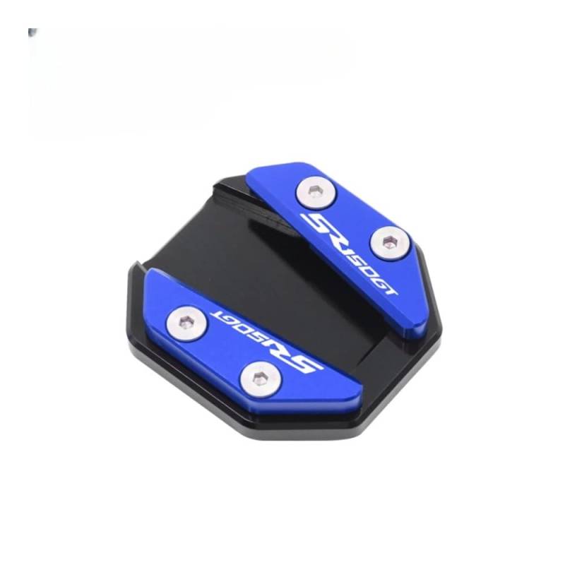 ZIPLJIEXCN Motorrad Seitenständer Unterstützung Motorrad Ständer Pad Anti-Slip Tempel Platte Basis Seite Stehen Grip Unterstützung Fuß Pad Basis FÜR SR125GT SR1 125 von ZIPLJIEXCN