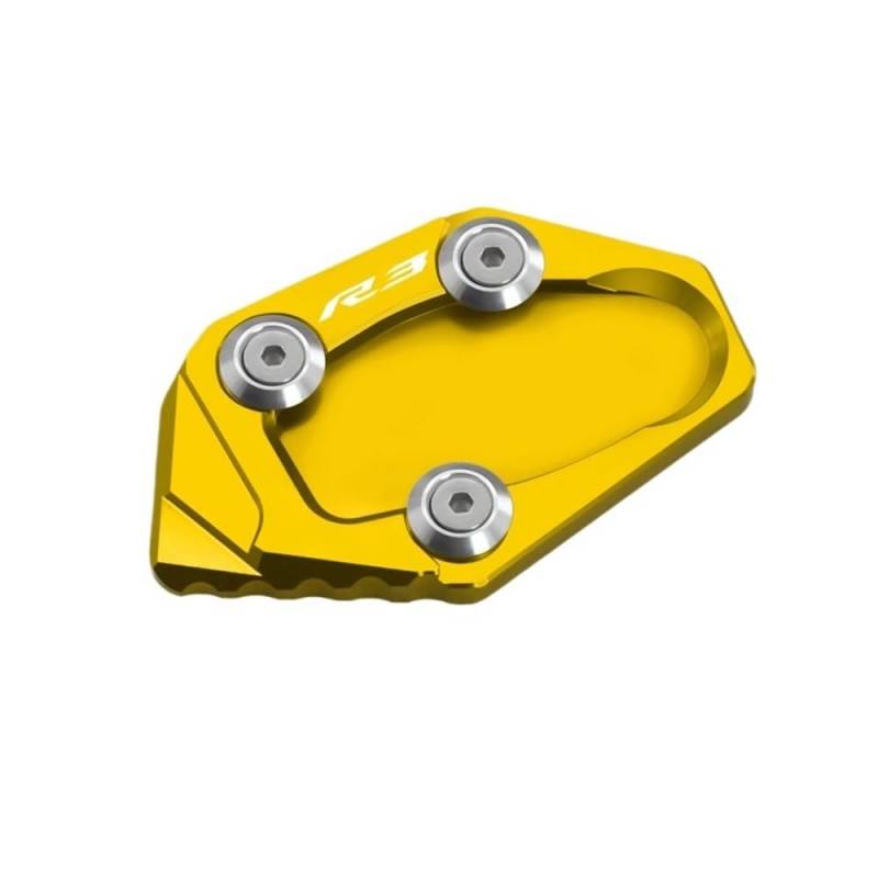 ZIPLJIEXCN Motorrad Seitenständer Unterstützung Motorrad Zubehör Fuß Seite Ständer Ständer Anti-Slip Verlängerung Unterstützung Platte Für YAM&AHA MT-03 R3 Mt03 R3 2015-2024 von ZIPLJIEXCN