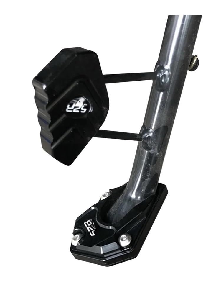 ZIPLJIEXCN Motorrad Seitenständer Unterstützung Universal Motorrad Zubehör Ständer Extender Fuß Seite Stehen Verlängerung Pad Unterstützung Platte Anti-Skid Vergrößerte Basis von ZIPLJIEXCN