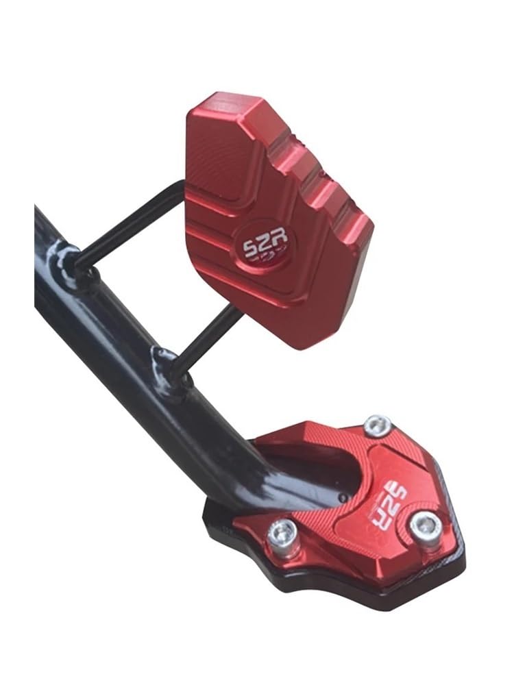 ZIPLJIEXCN Motorrad Seitenständer Unterstützung Universal Motorrad Zubehör Ständer Extender Fuß Seite Stehen Verlängerung Pad Unterstützung Platte Anti-Skid Vergrößerte Basis von ZIPLJIEXCN