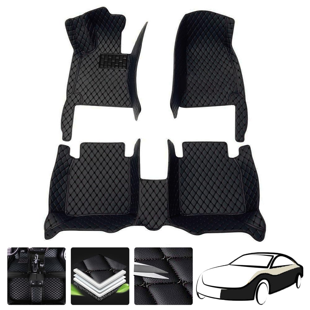Auto Fußmatten für Ford Ranger T9 Fussmatten 2023 2024 Full Coverage Leder Anpassen Teppiche Fussmatten Zubehör,Blackstyle Auto Fußmatten für Ford Ranger T9 Fussmatten 2023 2024 Full Coverage Leder Anpassen Teppiche Fussmatten Zubehör,Blackstyle von ZIROXI