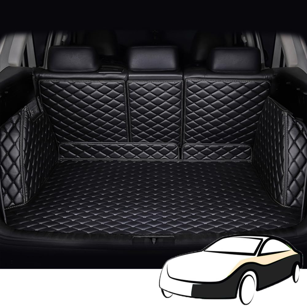 Auto Leder Kofferraumwanne Kofferraummatte für F-o-rd Mustang Mach-E 2021-2022 2023 2024 Trunk Mat Boot Mats VollstäNdige Einkreisung Schutzmatten ZubehöR,Blackstyle Auto Leder Kofferraumwanne Kofferraummatte für F-o-rd Mustang Mach-E 2021-2022 2023 2024 Trunk Mat Boot Mats VollstäNdige Einkreisung Schutzmatten ZubehöR,Blackstyle von ZIROXI