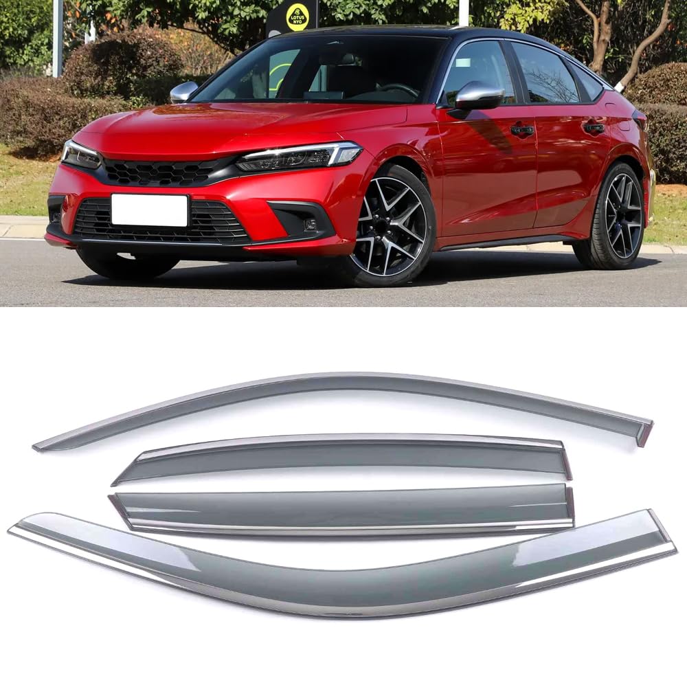 ZIROXI Autofenster Windabweiser für Honda Civic 10th Generation 2006-2023 2024 Vorne Hinten Regenabweiser Car Wind Visier Deflectors Abdeckung Zubehör,ForCivic11th/22-24 ZIROXI Autofenster Windabweiser für Honda Civic 10th Generation 2006-2023 2024 Vorne Hinten Regenabweiser Car Wind Visier Deflectors Abdeckung Zubehör,ForCivic11th/22-24 von ZIROXI
