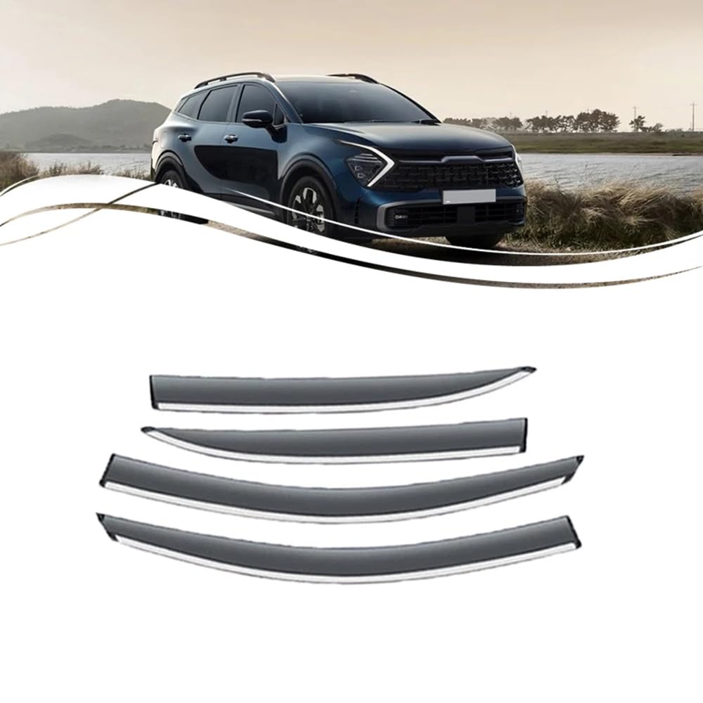 ZIROXI Autofenster Windabweiser für Kia Sportage NQ5 LWB 2023 2024 Vorne Hinten Regenabweiser Car Wind Visier Deflectors Abdeckung Zubehör ZIROXI Autofenster Windabweiser für Kia Sportage NQ5 LWB 2023 2024 Vorne Hinten Regenabweiser Car Wind Visier Deflectors Abdeckung Zubehör von ZIROXI