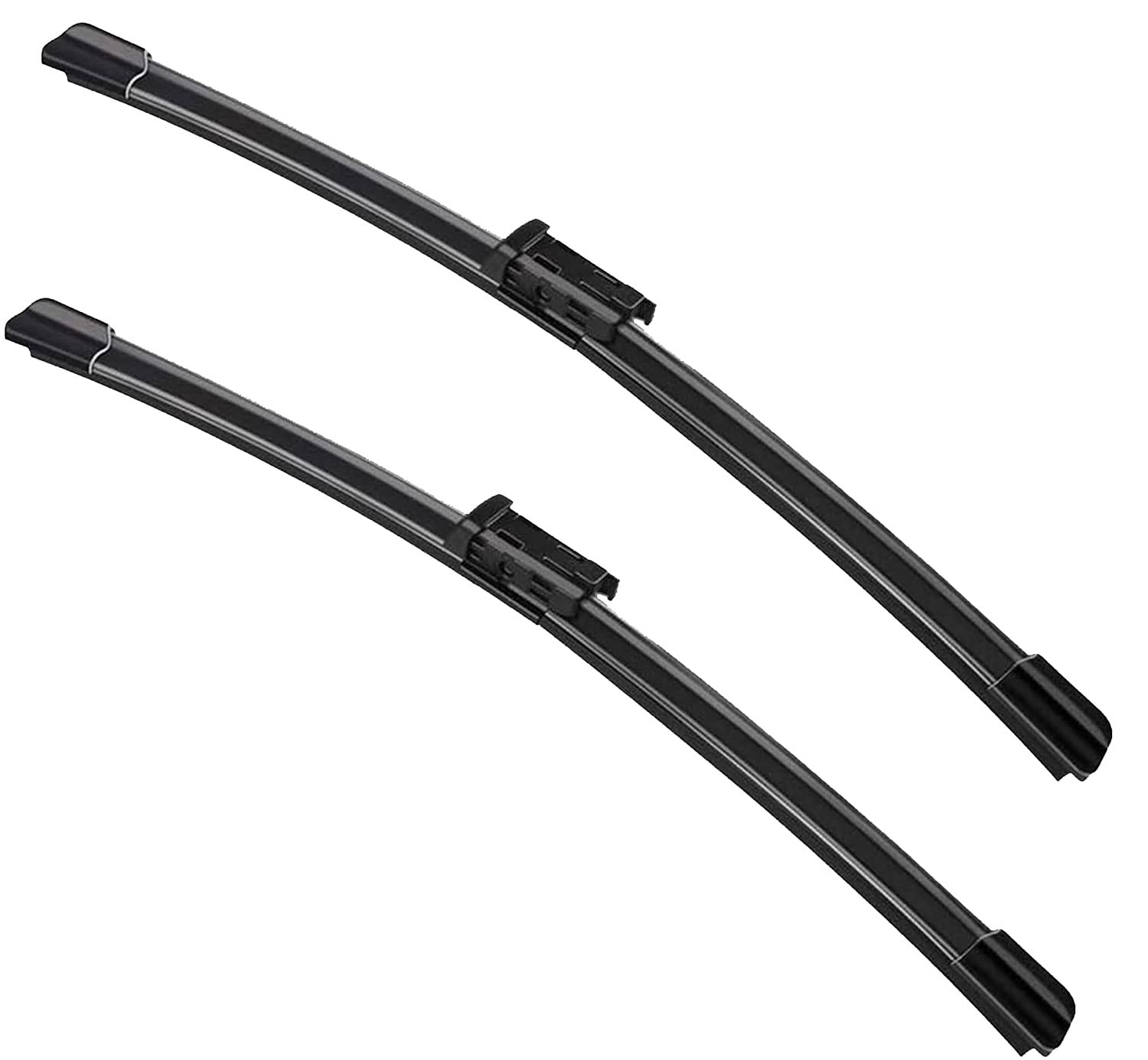 2 Scheibenwischerblätter für VW Jetta 2011-2019 VW Passat MK6, B7 2012-2018 Ersatz Wischerblatt-Set – 61 cm / 19 cm (2 Stück) Top Lock 16 mm von ZIXMMO