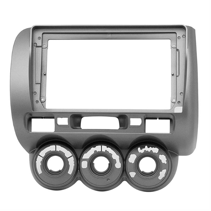 Auto 9 Zoll 2Din Stereo Audio Fascia Audio DVD Panel Blende Einbaurahmen Verkleidung linkes Rad/Passend for Honda Fit City Jazz 2006 Autoradio Radioblende Doppel,Autoradio-Rahmen von Zixmix