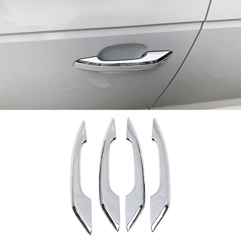 Auto Außentürgriff Fahrertür/Passend for Audi A4 B9 A5 F5 Q5 FY 2018 2019 2020 2021 2022 2023 Auto-Außentürgriffabdeckung Verkleidung Auto Chrom Garnitur Refit Aufkleber Auto-Außentürgriff von ZIxmix