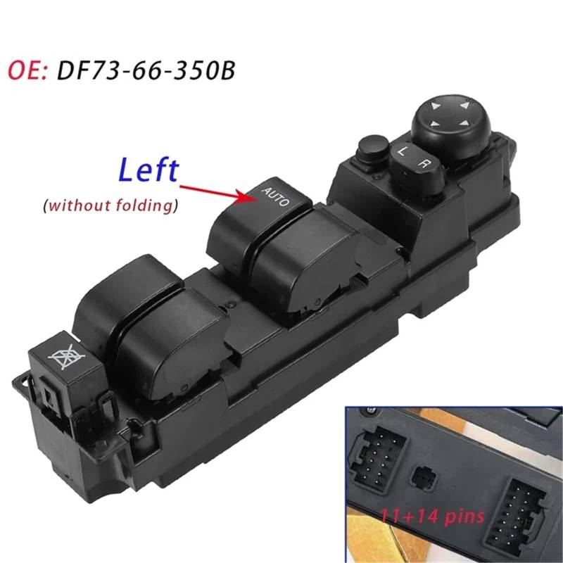 /Fit for Mazda 2 M2 2007 2008 2009 2010 2011 2012 2013 Elektrische Power Master Fenster Schalter Heber Control taste DF73-66-350B von ZIxmix