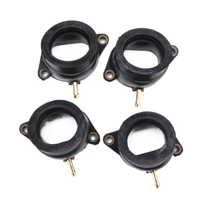 Ansaugkrümmer-Vergaser-Schnittstellenadapter-Set, 4-teilig, kompatibel mit den Modellen FZS1000 FZ1 1000 2001–2005, Teilenummer 5LV-13586-01 von ZJNWTVUH