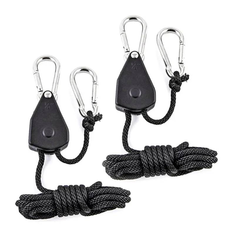 2 Stück Riemenscheibe Seil Ratschen Schwerer Verriegelungsbügel Hebeband for Zelt Zimmer Fan Grow Plant Camping Wandern für Sonnensegel von ZJPOJph
