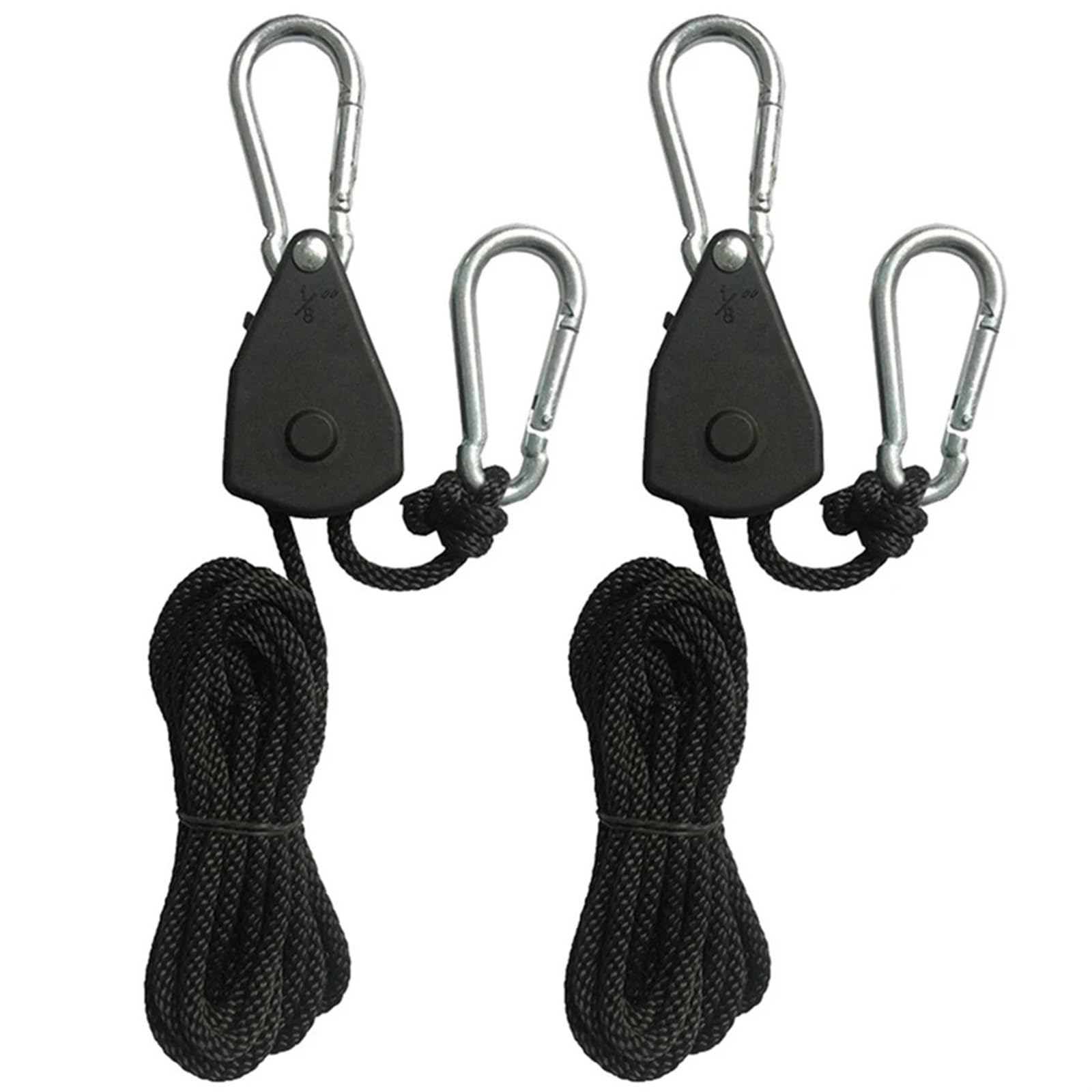 Aufhänger Pulley Ratschen Kajak Seil 2Meter Seil Pulley Ratschen Locking Aufhänger Hebe Pulley Haken for Camping für Sonnensegel(2 Piece) von ZJPOJph