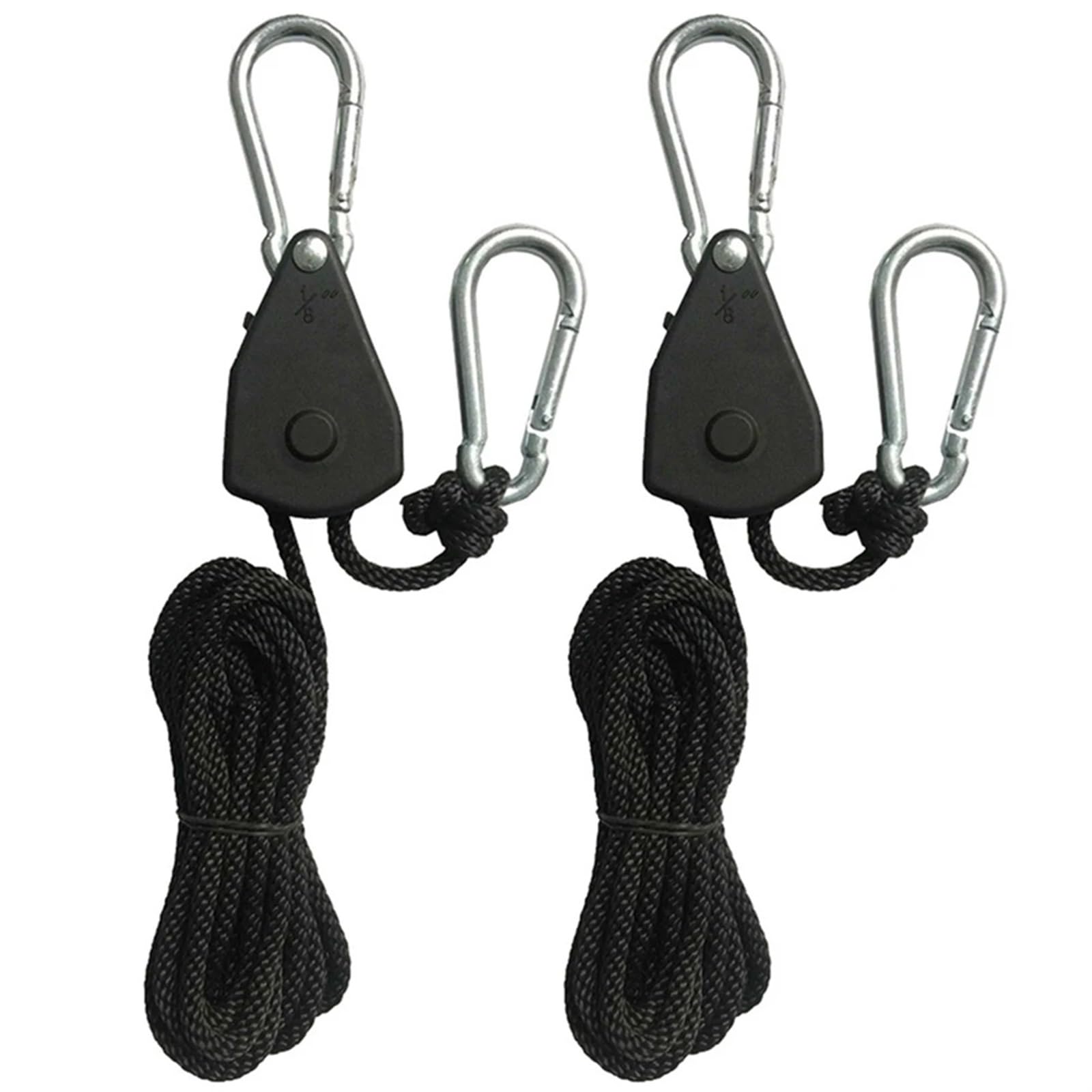 Aufhänger Pulley Ratschen Kajak Seil 2Meter Seil Pulley Ratschen Locking Aufhänger Hebe Pulley Haken for Camping für Sonnensegel(2 Piece) von ZJPOJph