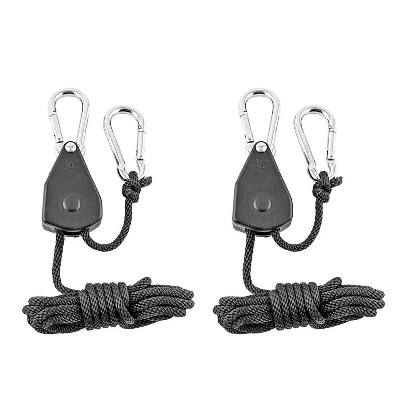 Einstellbarer Flaschenzughaken Campingzelt Bindeseilspanner Ratschenaufhänger Markisenseilhaken Baldachinschnalle für Sonnensegel(2PCS) von ZJPOJph