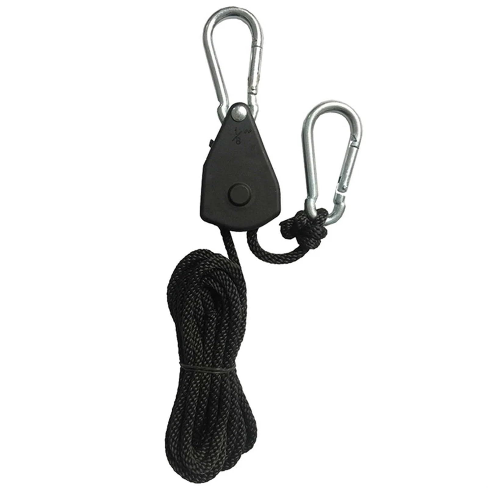 Lock Tie Down Strap 2Meter Ratschen Locking Kleiderbügel Hebe Pulley Haken Kanu Boot Bug Heck Seil for Camping für Sonnensegel(1 Piece) von ZJPOJph