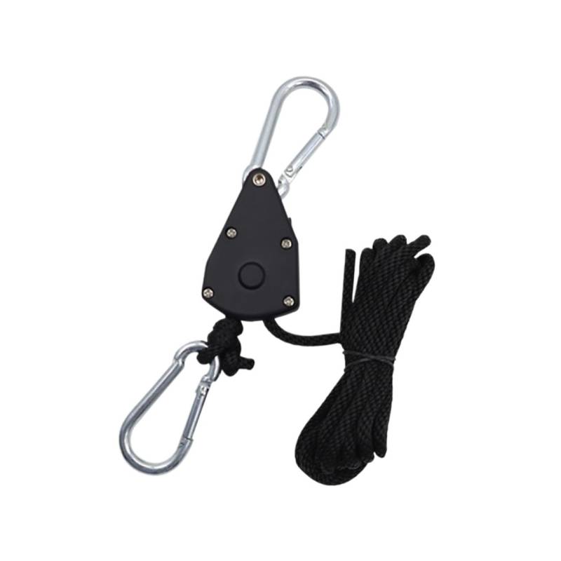 Metall-Riemenscheiben-Seilratschen, verstellbar, Wachstumslicht, Schwerer Verriegelungsbügel, Hebeband for Gewächshaus-Zimmerpflanzen für Sonnensegel(Plastic Pulley) von ZJPOJph