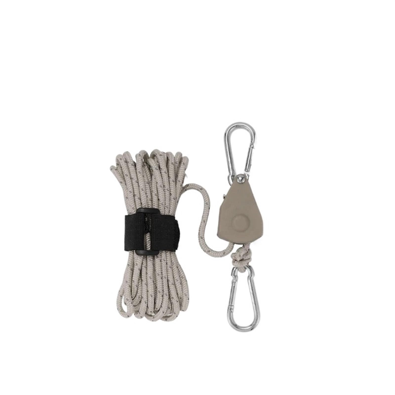 Zelt Seil Einsteller Kabel Binden Seil Aufhänger Pulley Spanner Verschluss Karabiner for Kajak Kanu Markise Plane Baldachin für Sonnensegel(Large Brown) von ZJPOJph