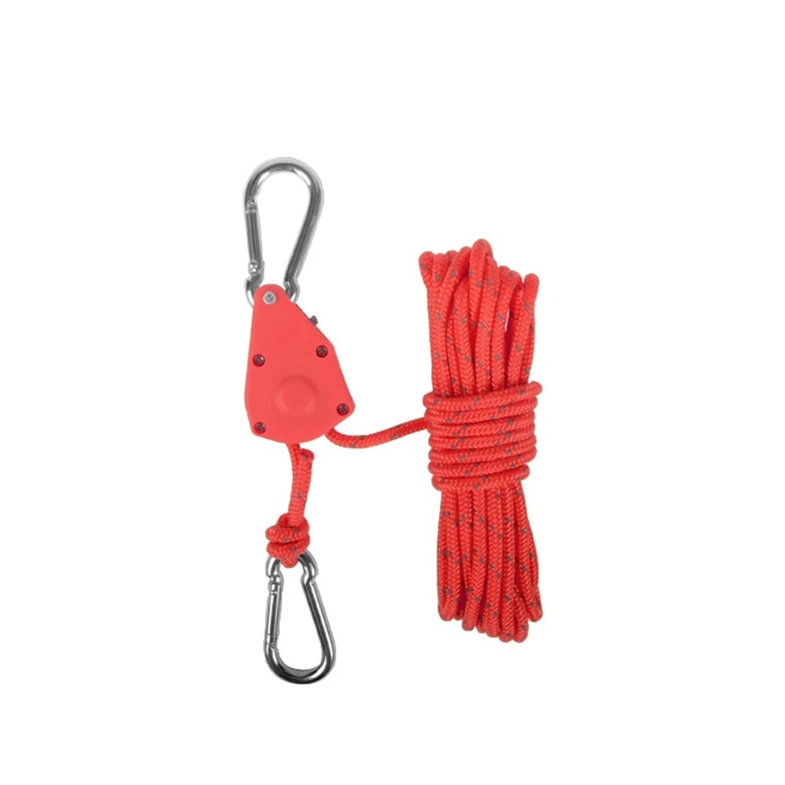 Zeltseil-Aufhänger, Flaschenzughaken, verstellbares Lanyard for Aufhängen, sicher, rutschfest, for Campingausrüstung, Outdoor-Zeltzubehör für Sonnensegel(Red) von ZJPOJph