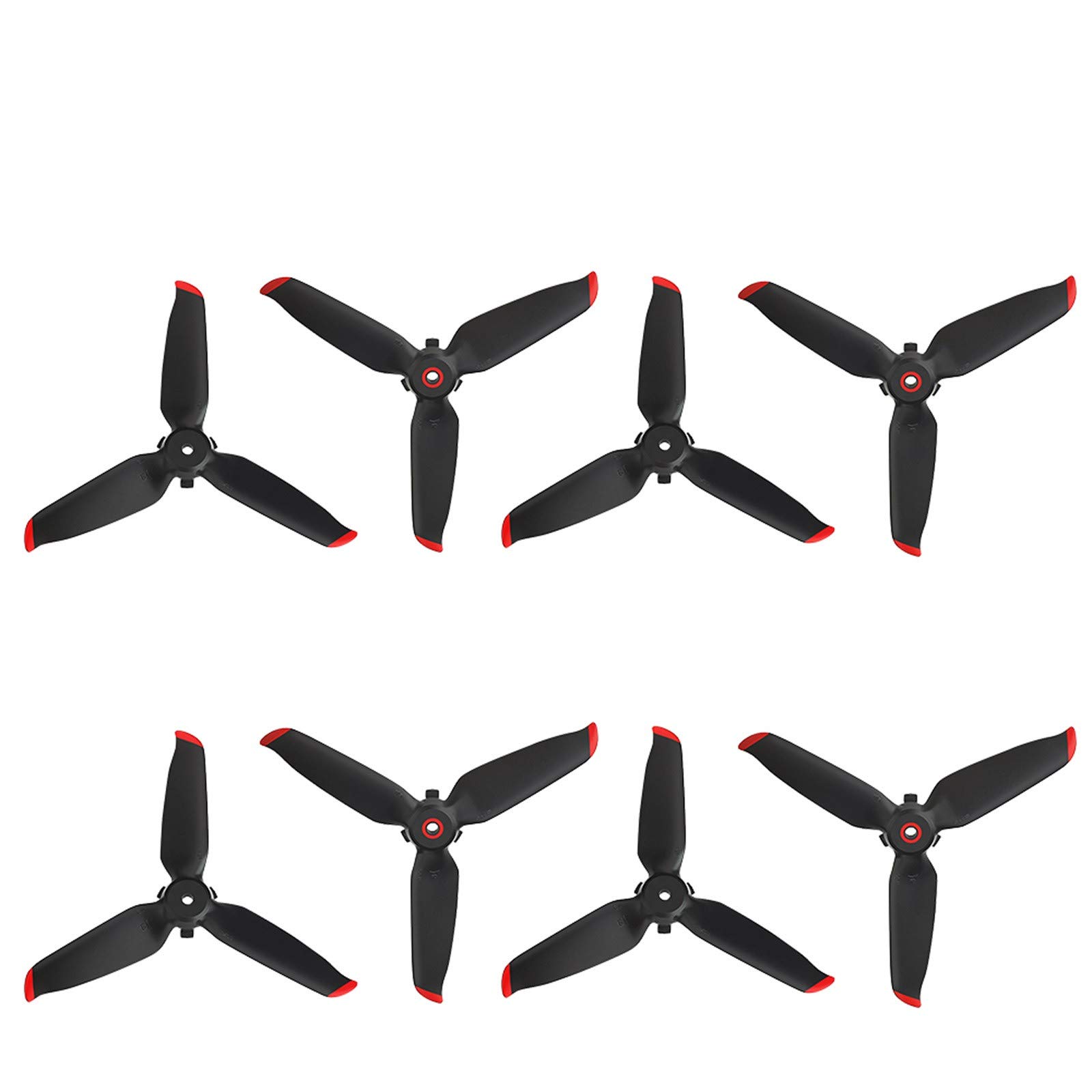 FPV Combo Drone Propeller Zubehör, 4 Stück Ersatzteil Schnellspanner Faltbare Propeller für DJI FPV Combo Drone (Rot) von ZJRXM Zubehör für DJI Drone