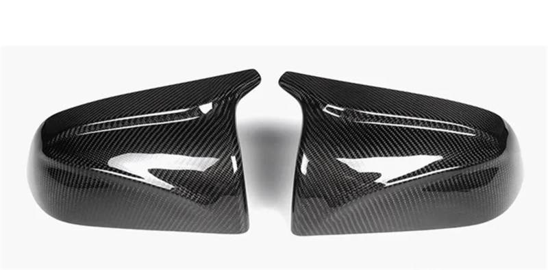 Auto Spiegelkappen Auto ABS Paste Seite Tür Spiegel Abdeckung Auto Außen Zubehör Seiten Rück Abdeckung Carbon Für Tesla Für Modell 3 2017-2023 Abdeckungen Seitenspiegel(1 set Carbon pattern) von ZJYZYQ
